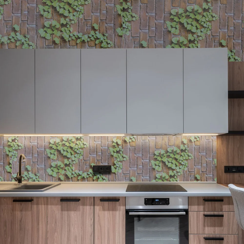 

Brick Grain Plant Wall Sticker Nordic Style Tile Sticker Waterproof Wallpaper