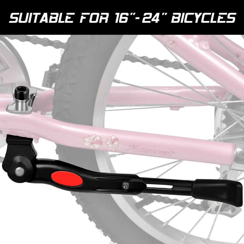 

LIOOBO Bike Kickstand Creative Kickstand Stand Support for Woman Man Lady (Black)