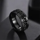 Женский Спиннер-антистресс из нержавеющей стали, кольца для тревожности, новый трендовый узор, цветок, луна, звезда, аксессуары для снятия стресса, ювелирные изделия