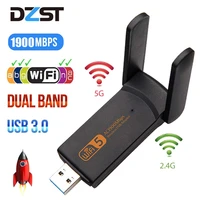 dzlst 5g wifi adapter 1900m dual band wifi usb 3 0 free driver lan ethernet 1200m network card wireless wifi dongle antenna