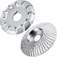 2pcs angle grinder disc wood carving abrasive disc grinding cutting wheel 12 teeth wood shaping disc for sanding polishing plate