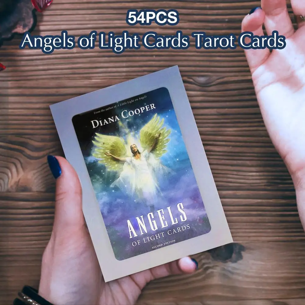 54ps Tarot Cards Deck Angels of Light Oracle Divination Fate Board Games English for Family Gift Party | Игрушки и хобби