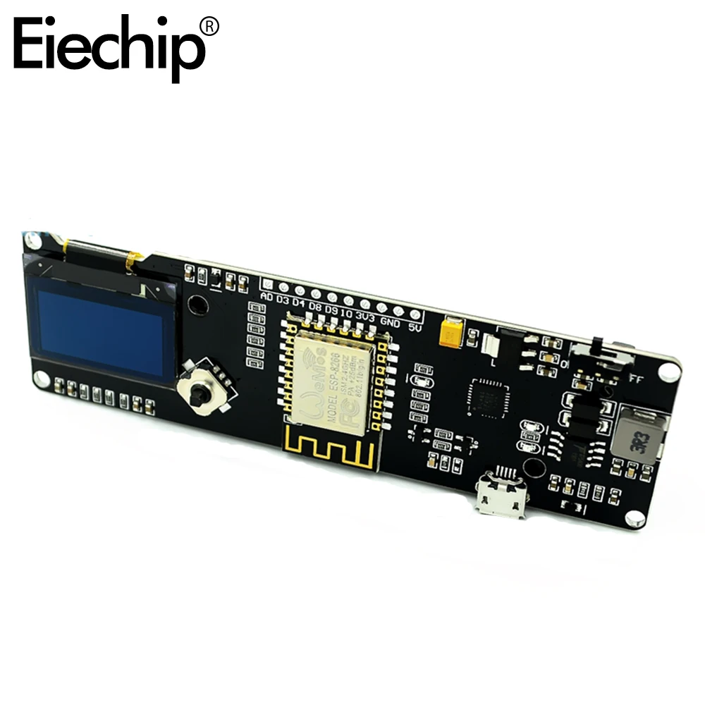 Экран ESP32 ESP8266 0 96 дюйма OLED дисплей литиевая батарея 18650 Wi Fi Bluetooth совместимый экран