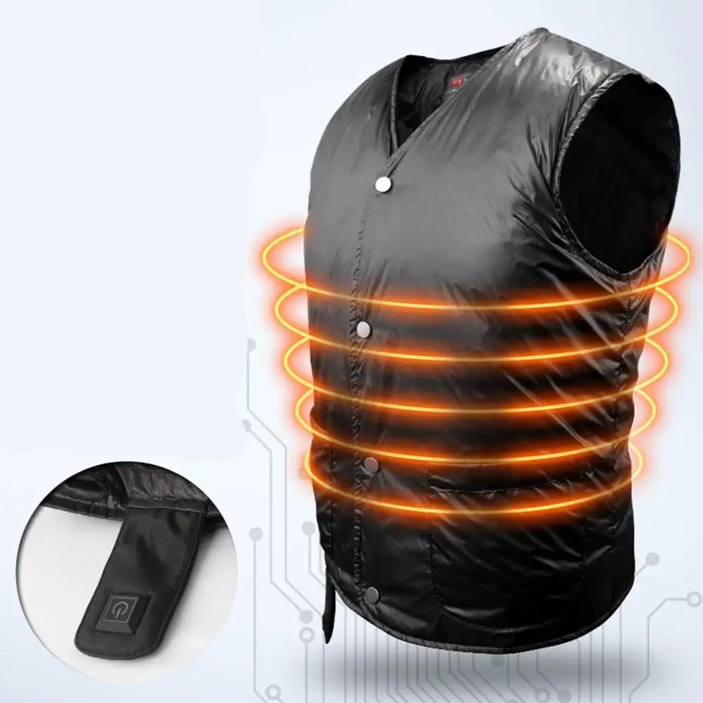 

Нагревательный костюм, зимний уличный жилет с углеродным покрытием и USB-подзарядкой, теплая куртка для рыбалки, альпинизма, лыжного спорта, ...
