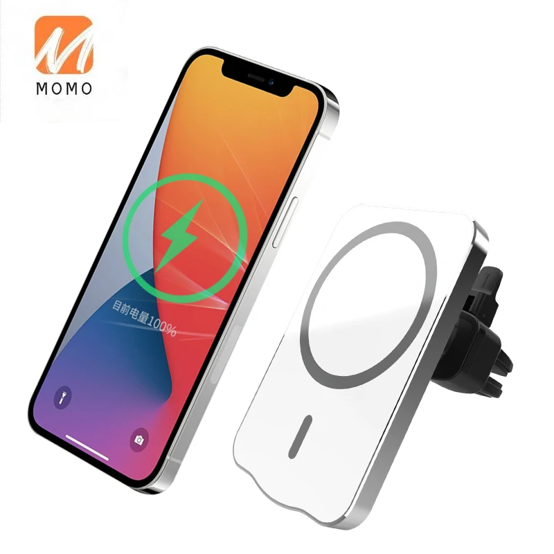 

Latest Hot 15w Fast Car Holder Wireless Charging Magnetic Phone Holder Car Wireless Charger For Magsafe For 12