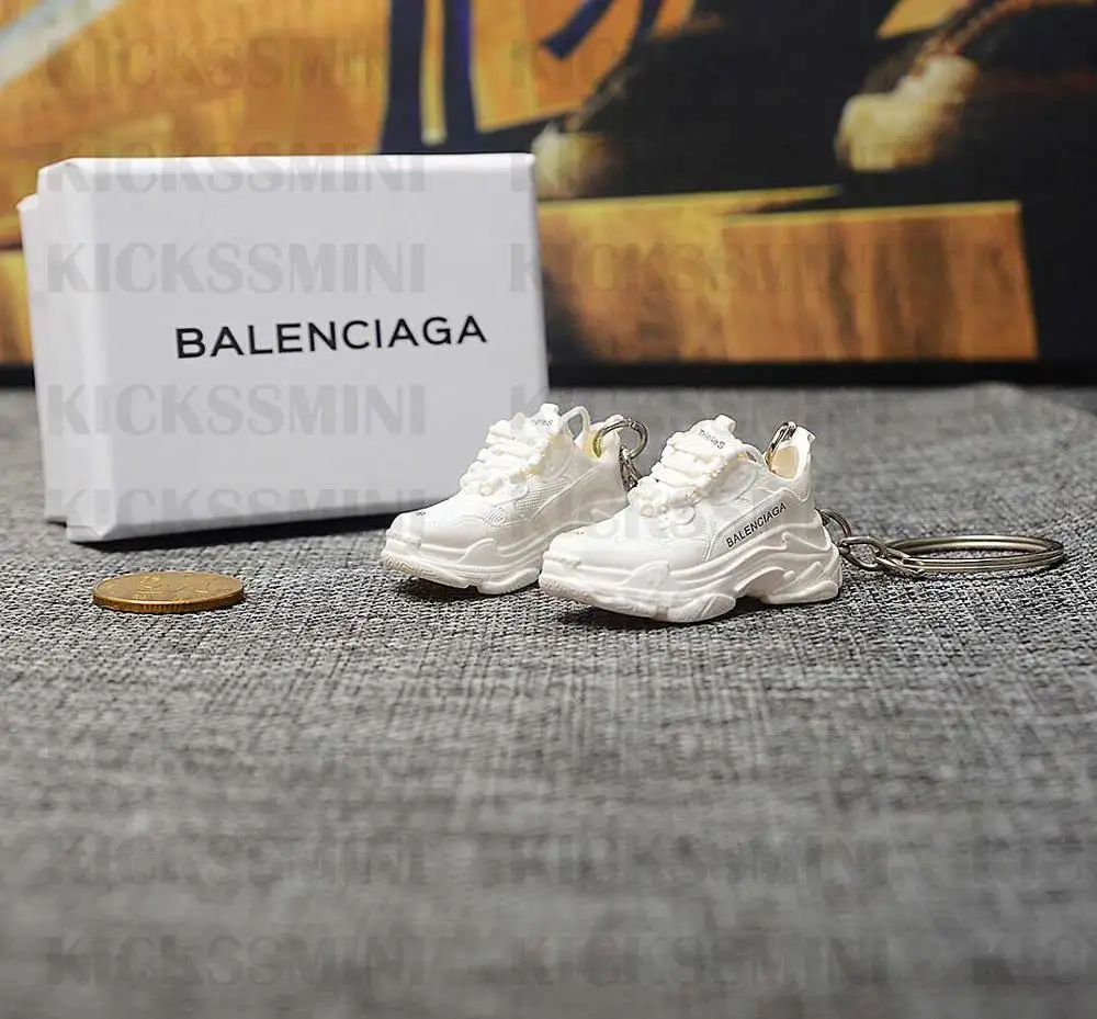 a pair w metal ring Дропшиппинг aj1 Chicago «не для перепродажи Красный» брелок в виде кроссовка Air Jordan 1 3D мини-кроссовки, запатентованный спортивный обувной брелок с кроссовком - Цвет: a pair w metal ring
