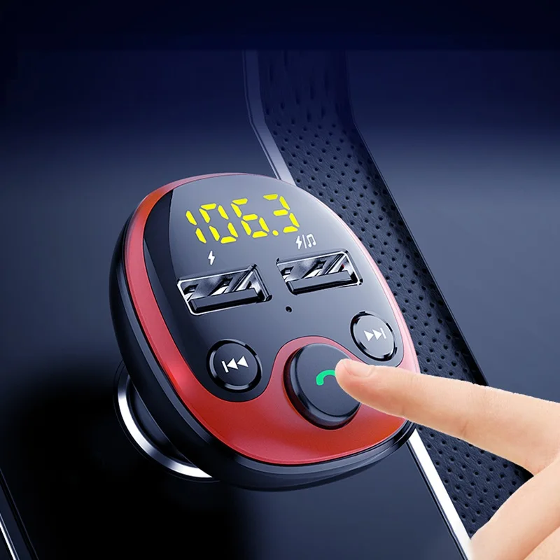 

Автомобильный MP3 музыкальный плеер Bluetooth 5,0 приемник FM-передатчик двойное зарядное устройство USB U-диск/TF карта без потерь музыка авто аксесс...