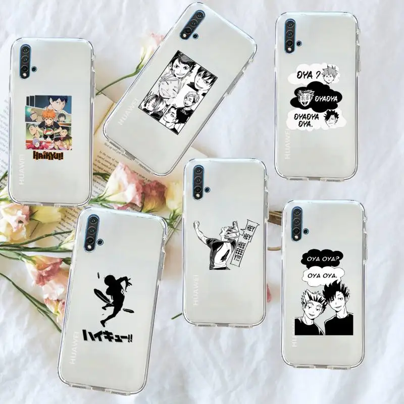 

Kenma Kozume of Haikyuu Phone Case Transparent for Huawei honor P mate 40 20 30 10 50 i 9 x mate pro lite 8a