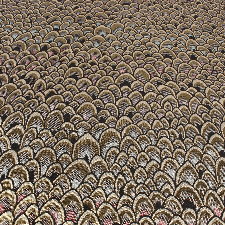 Блестящая жаккардовая парчовая ткань с перьями модные сумки для одежды сделай