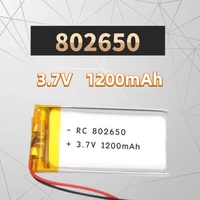 new 802650 1200mah 3 7v polymer lithium rechargeable battery for sounder camera records the navigator digital