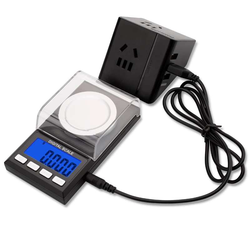 

Precision 0.001g Digital Carat Scale Electronic Jewelry Scales Medicinal use Gold lab weight Milligram Balance USB powered