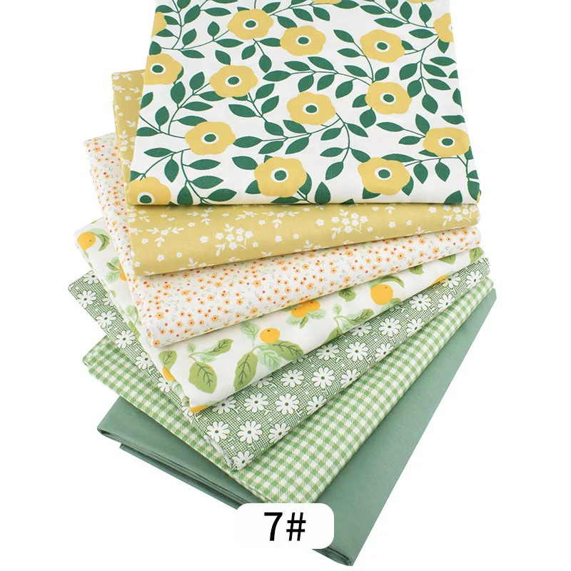 

DIY Cotton Twill Printing Fabric 25*25 Hand-made Cloth Fabric Head Cotton Fabric By The Yard Fabric for Dress