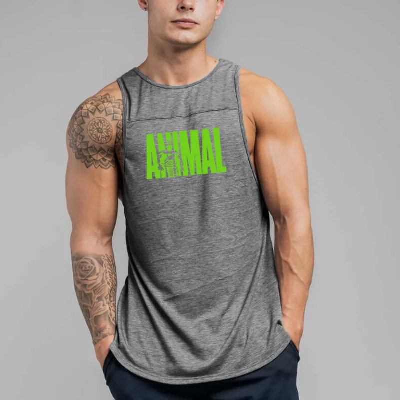 Новинка 2019 брендовая модная повседневная Хлопковая мужская майка для