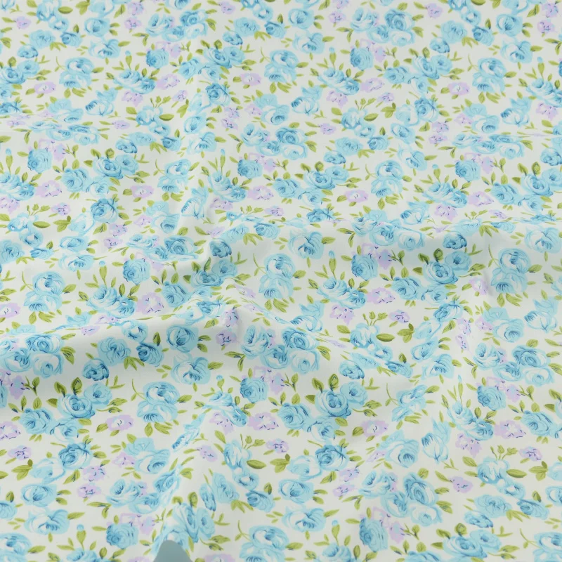 Green Printed Floral Designs Cotton Fabric Twill Tecido Bedding Scrapbooking Home Textile Sewing Cloth Quilting Patchwork Tissue | Дом и сад