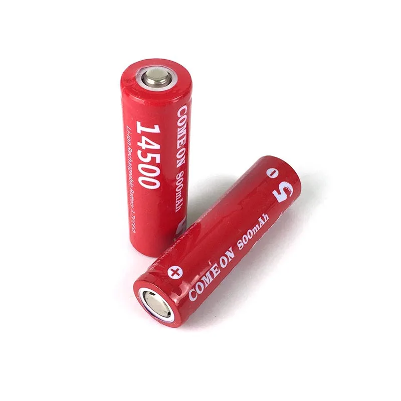 

Red 800MAH 14500 lithium battery electric toothbrush fan LED lamp speaker headlight rechargeable battery