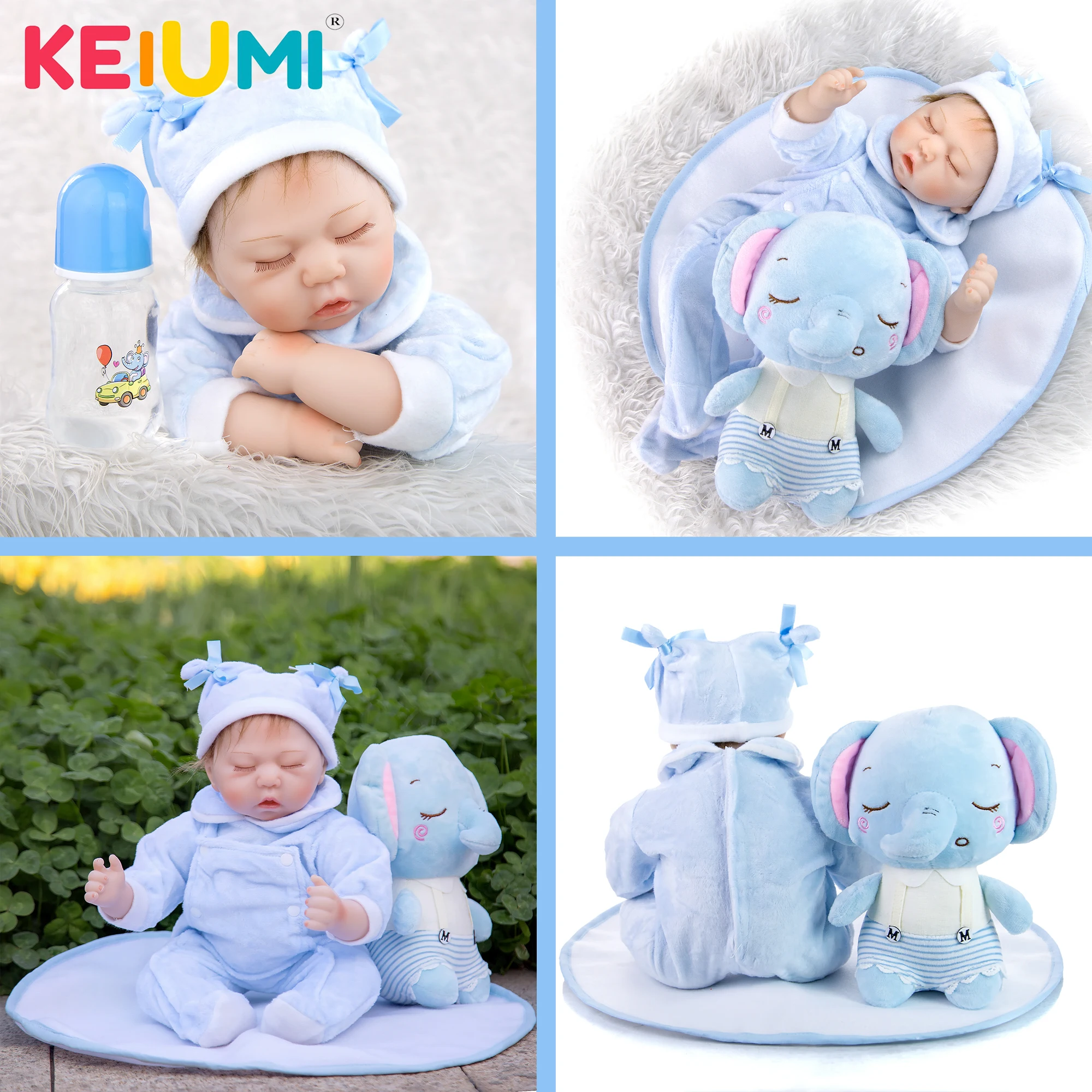 Кукла KEIUMI Reborn Baby для мальчиков тканевая игрушка с закрытыми глазами кукла Bebe Boneca