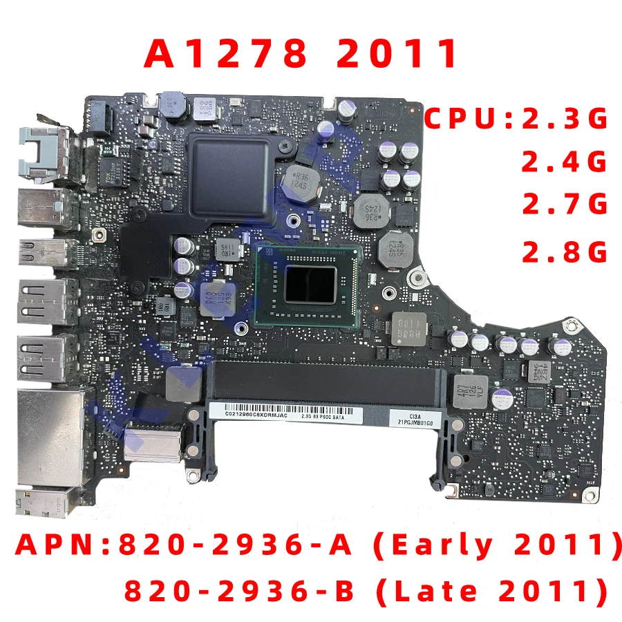    MacBook Pro 13  A1278  I5 2, 5  I7 2, 9  820-3115-B 2011 2012 MD101 MD102