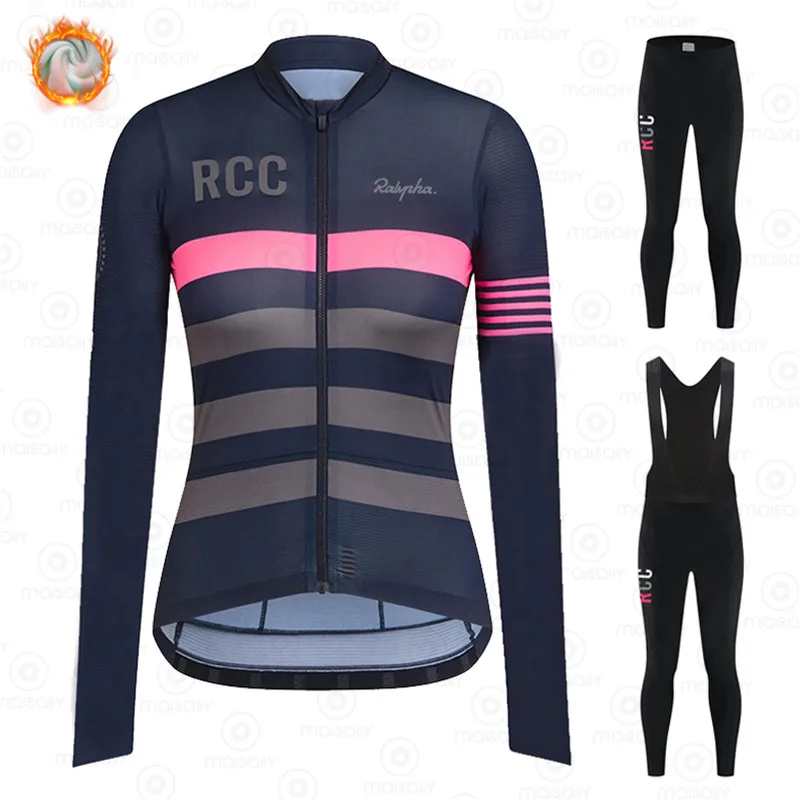 2021 RCC Женская велосипедная Джерси Зимняя куртка термальная флисовая толстовка