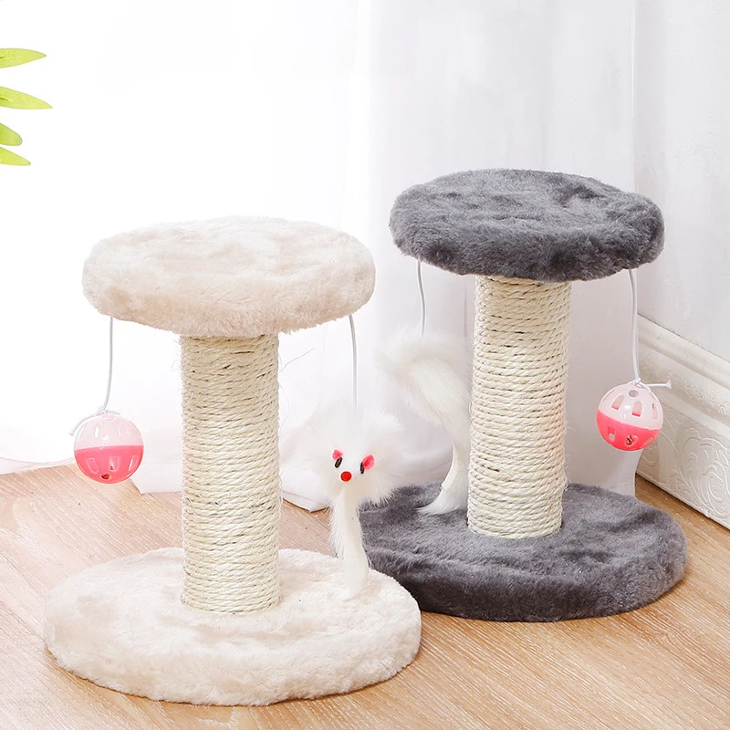 

Cats Climbing Frame Scratching Post For Cat House Climbing Sisal Tree Tower with Playing Ball Cat Interaction Furniture