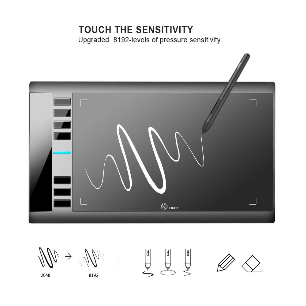 Графический планшет UGEE M708 V2 Android активный графический для рисования инструменты