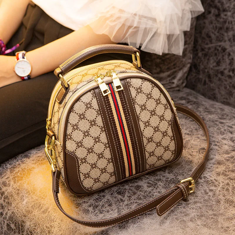

Bag women 2021 new trendy Korean version of leather fashion handbag printing all-match messenger shoulder bag mini bag