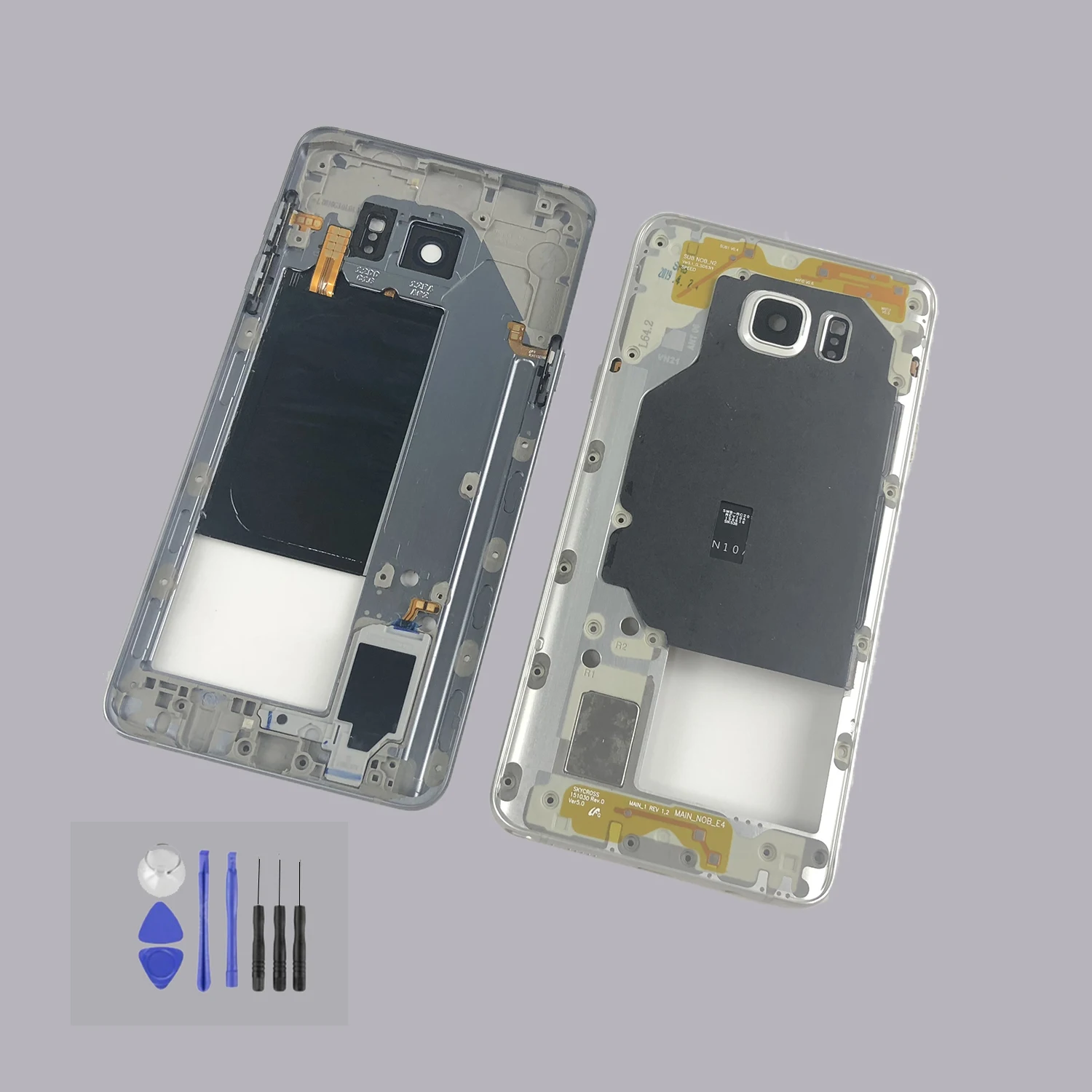 Металлическая средняя рамка для samsung Galaxy Note5 Note 5 N920 N920F N920 все версии корпуса шасси с боковой кнопкой части с инструментом