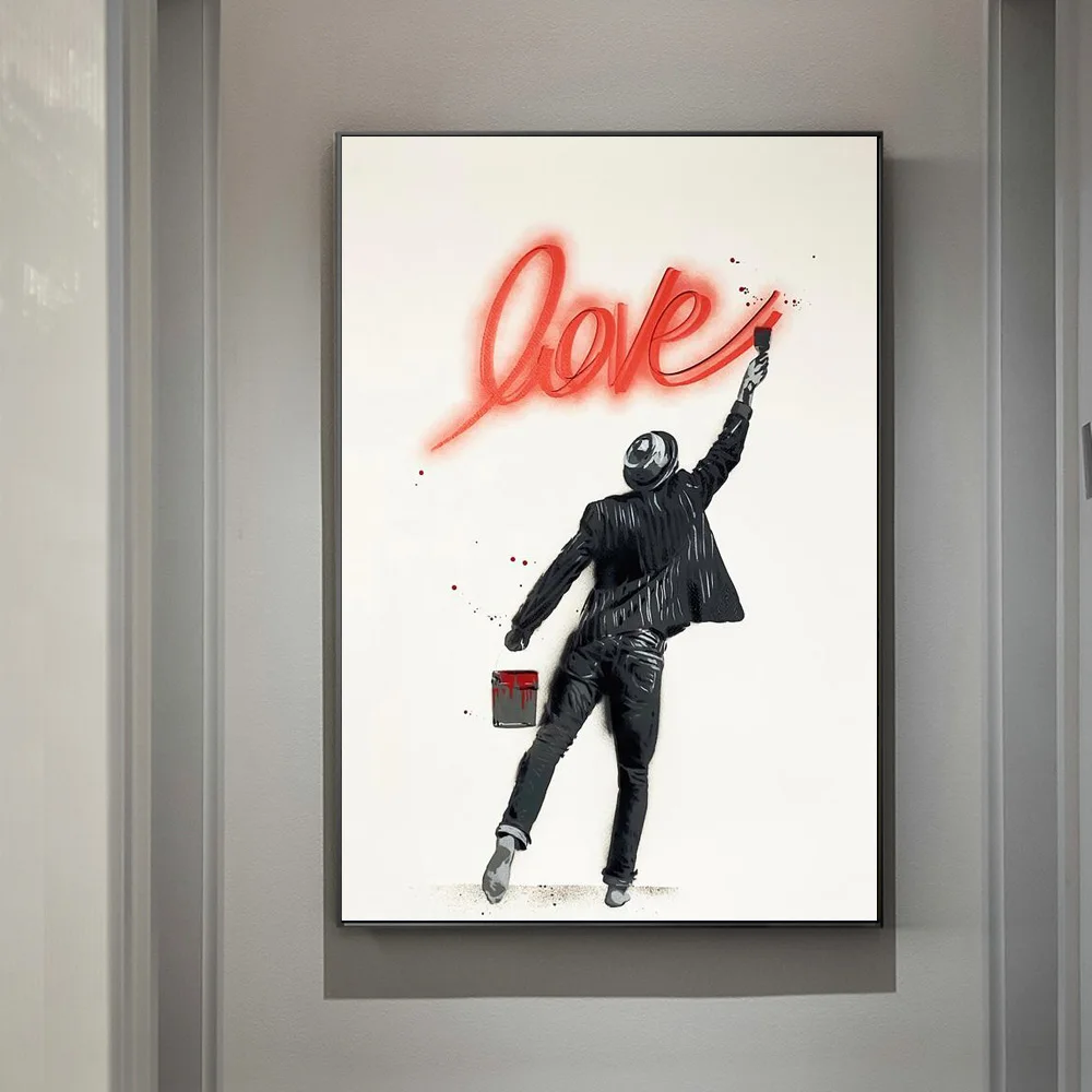 Абстрактный Золотой слоган настенное искусство граффити ангел надежды и любовь