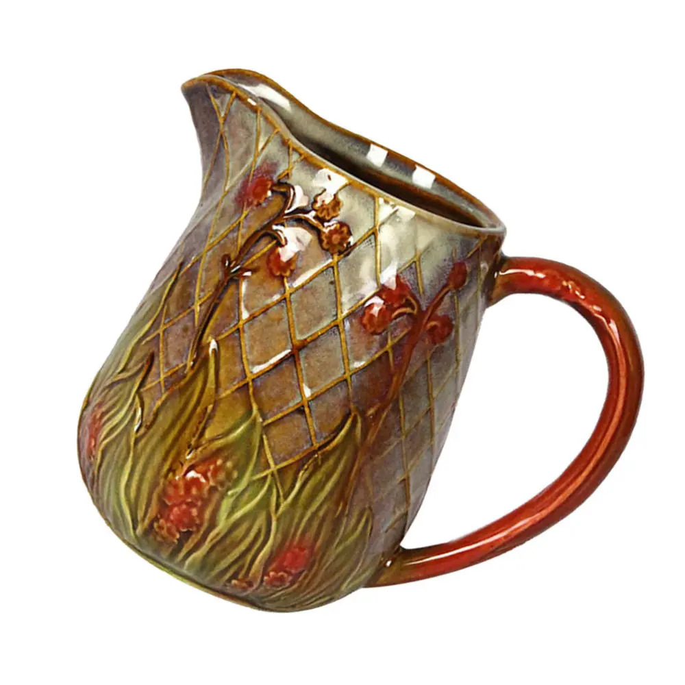 

1pc Ceramic Flower Vase Flower Arrangement Pitcher Flower Container for Home