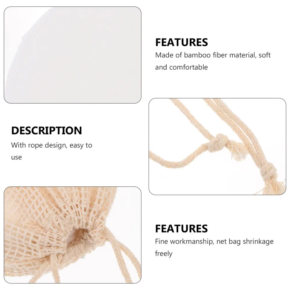 

16pcs Fiber Facial Cleaning Pads Reusable Makeup Remover Cushion with a Mesh Bag