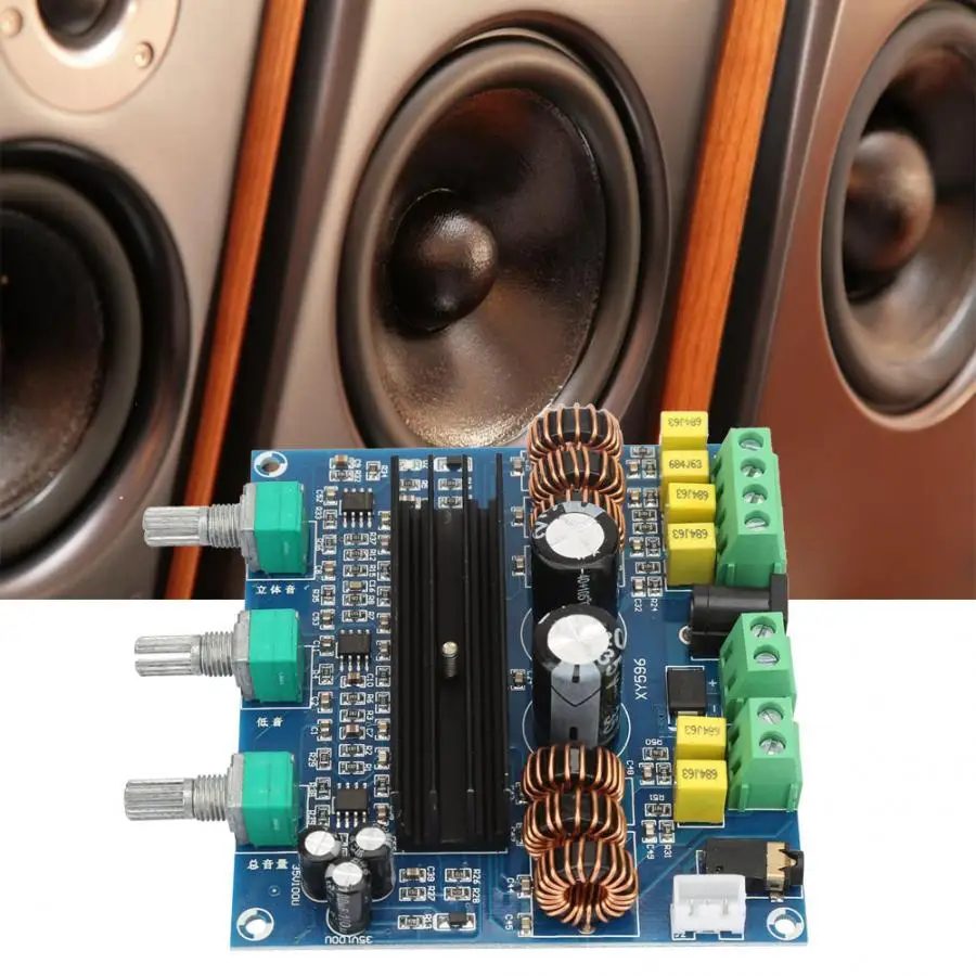TPA3116D2 2x80 Вт + 100 2 1 канальный цифровой стерео Bluetooth 5 0 Мощный сабвуфер усилитель
