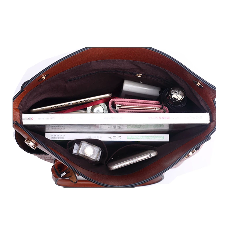 Европейская и американская модная сумка с текстурой под кожу крокодила женская