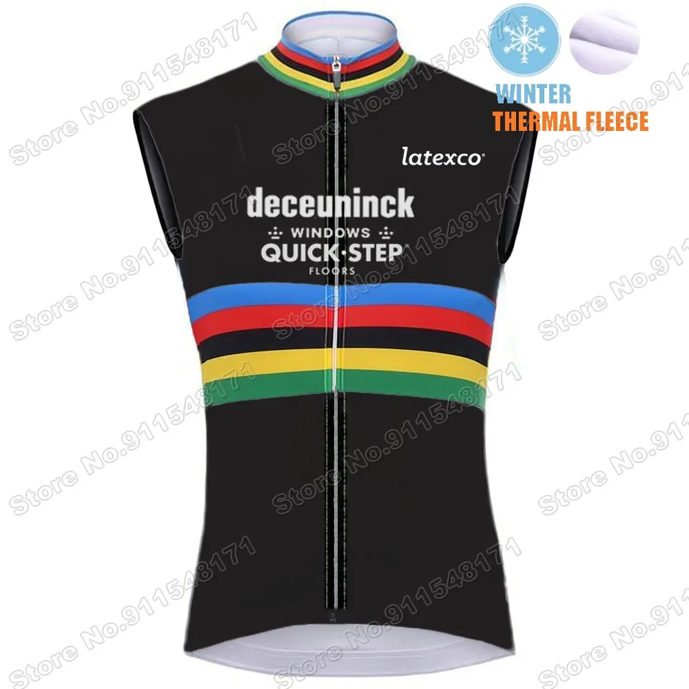 

New Quick Step Team Vest 2021 Winter Cycling Jersey Short Sleeve Cycling Road Bike Shirt Bicycle Tops MTB Wear Uniform Maillot