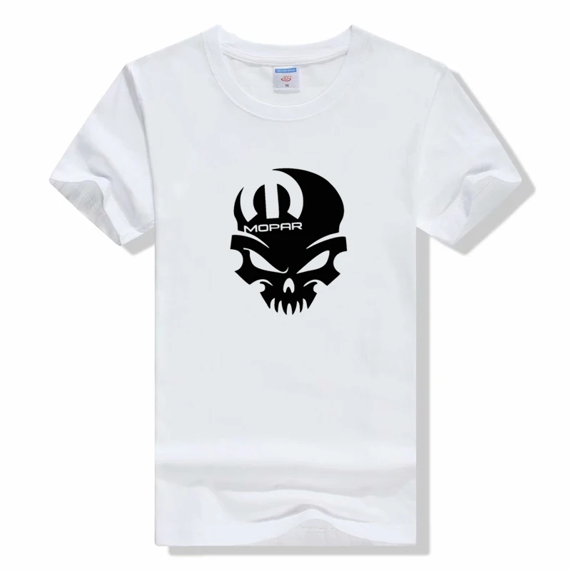 

mopar left stripe logo men T-shirt summer Skull Men's Tshirts Vintage Tee Shirt Streetwear Clothing Funny Tshirt