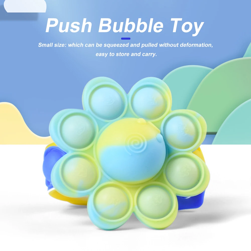 

Креативный браслет с пузырьковым нажимом для снятия стресса, необычная емкость силикона для детей, образовательные принадлежности