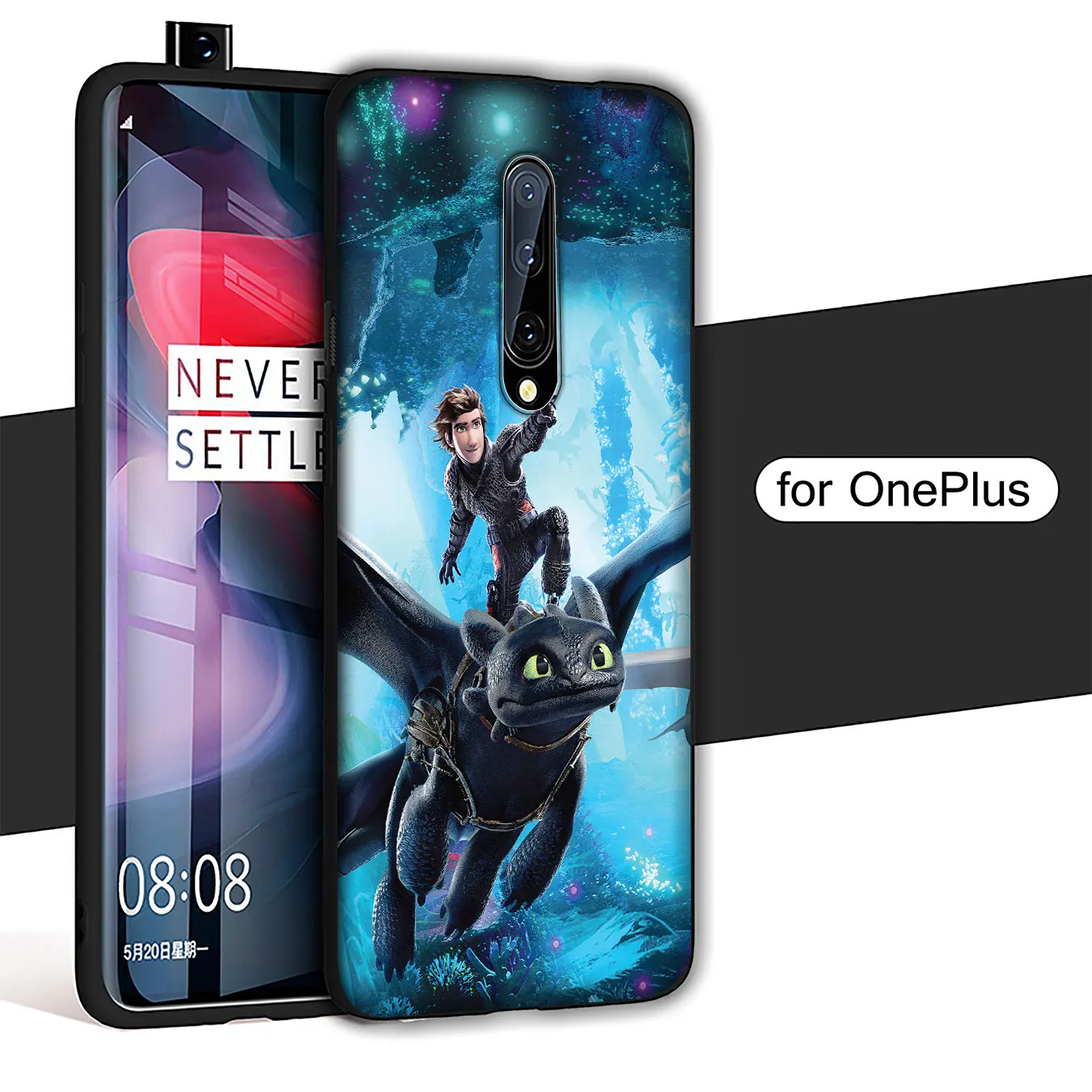 IYICAO How to Train Your Dragon Toothless Soft Silicone Phone Case for Oneplus 7T 7 Pro 6 6T 5 5T Cover One Plus |