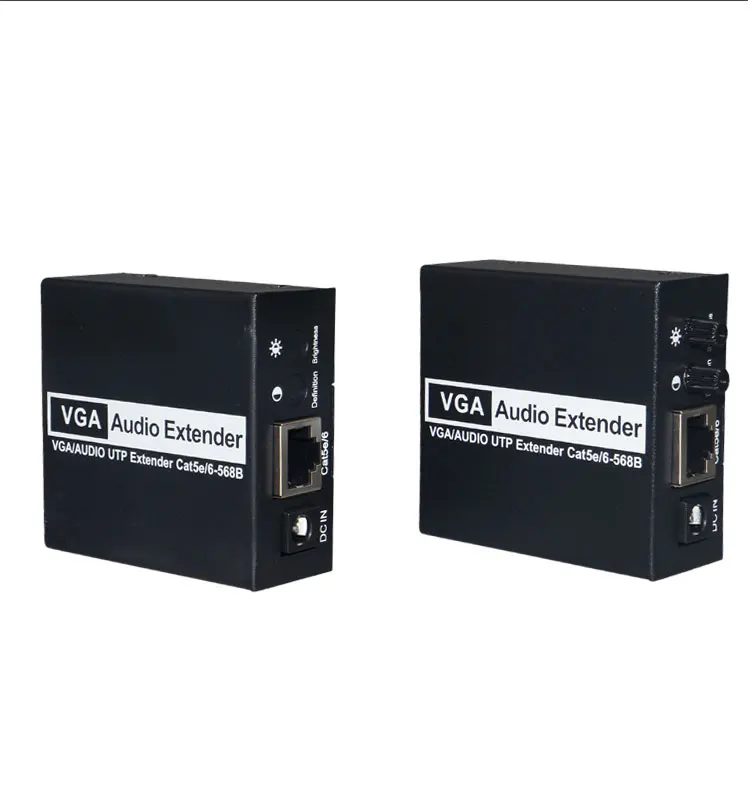 VGA Extender 200m 1xSplitter Transmitter Receiver TX/RX Extender over Cat5e/Cat6 UTP Cable RJ45 LAN Ethernet 1080P