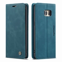 leather case for samsung galaxy s7 edge magnet flip luxury plain wallet multifunctional phone cover for samsung s 7 s7edge funda