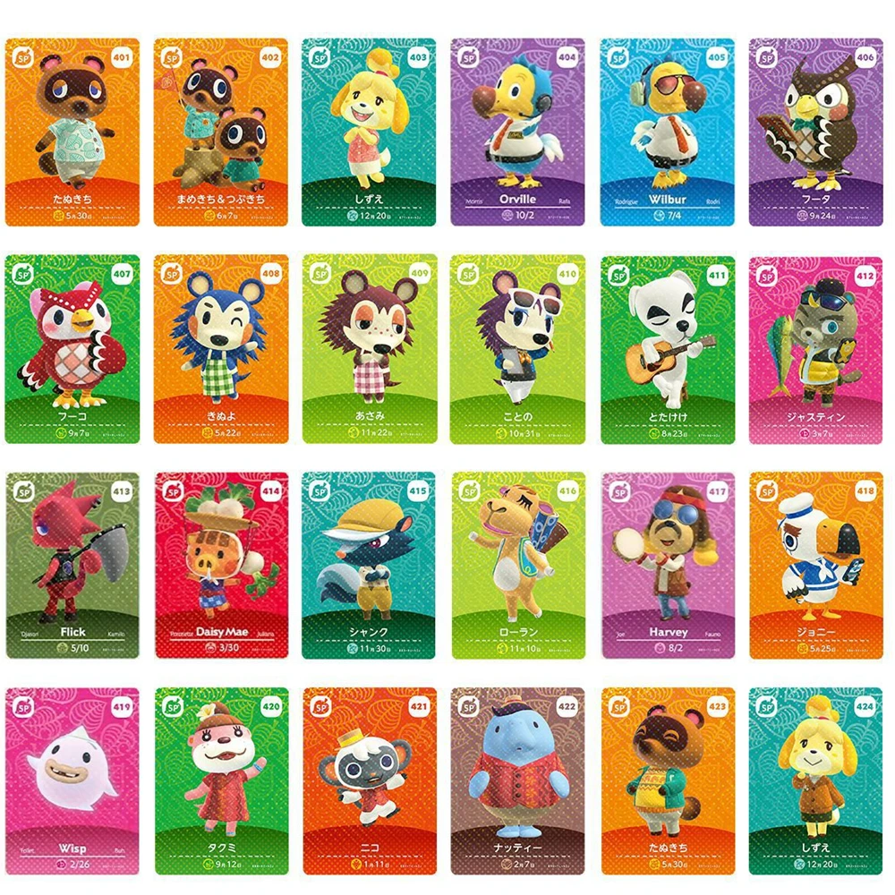 Tarjeta de Amiibo de Animal Crossing The 5th, juego de cartas de colecci&oacute;n de animales Crossing Friends-1