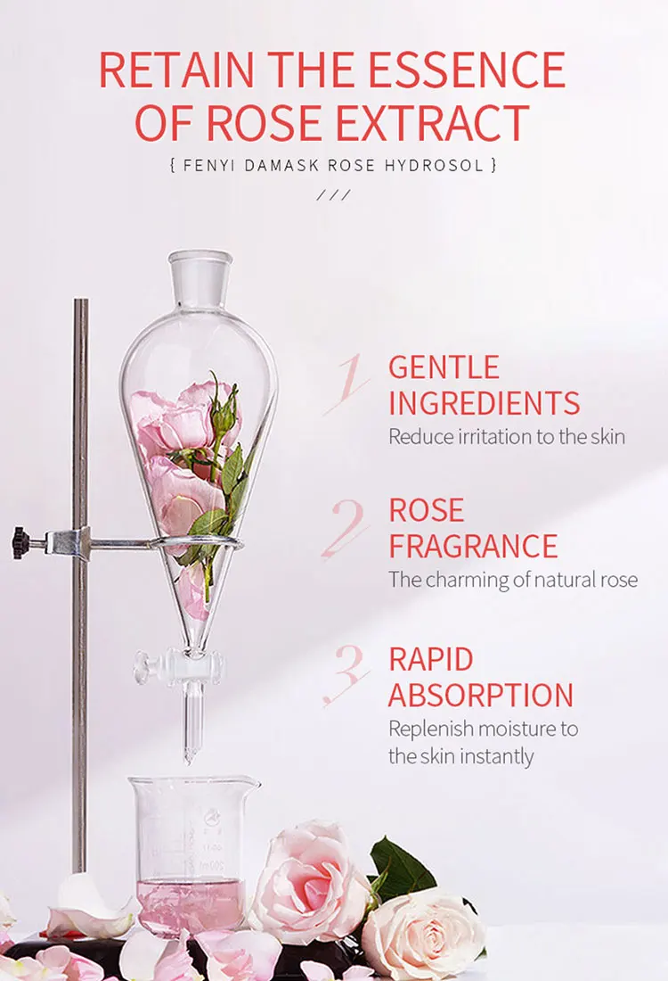 

Rose Hydrosol Face Toner White Hydrating Nourishing Moisturizing Oil Control Shrink Pores Lifting Firming Aging Anti Wrinkle