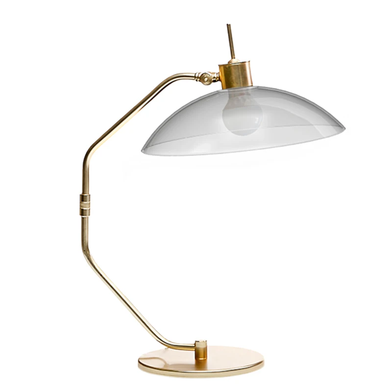 

Скандинавская Роскошная стеклянная настольная лампа для гостиной, современный минималистичный прикроватный светильник для спальни, для д...