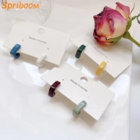 minimalist cute asymmetric stud earrings for women simple candy colorful temperament earring korean fashion earings jewelry gift