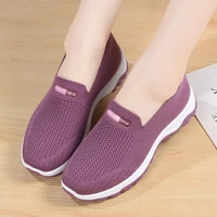 breathable sneakers women running shoes women light mesh flats womens sports shoes slip on female loafers