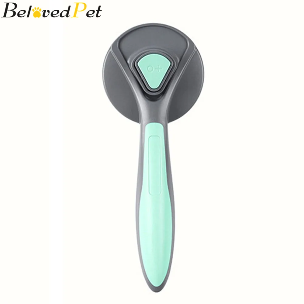 Расческа для ухода за домашними животными инструмент с одной кнопкой