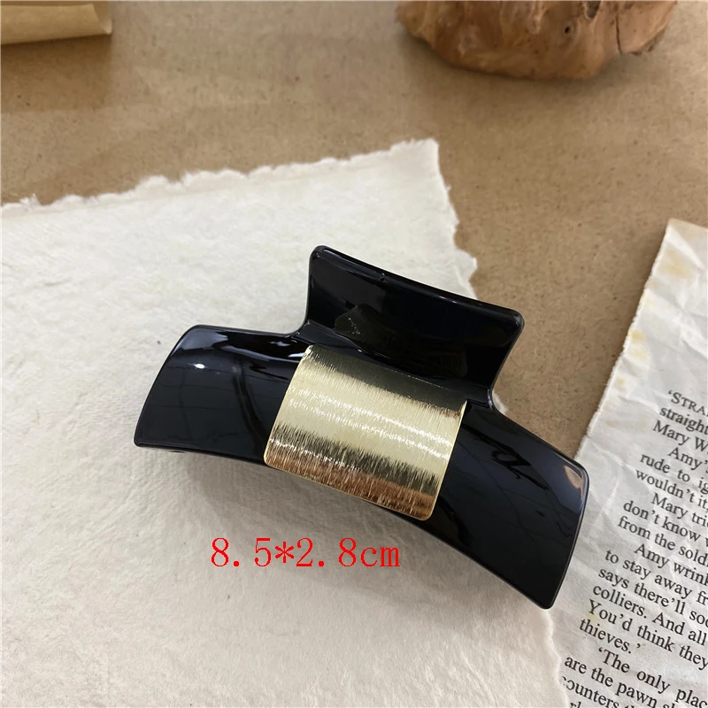 

Transparent Champagne Geometric Hair Clips Women Girls Hair Claws Hair Clamps Hairpins Barrette Crab Hair Accessories Gifts