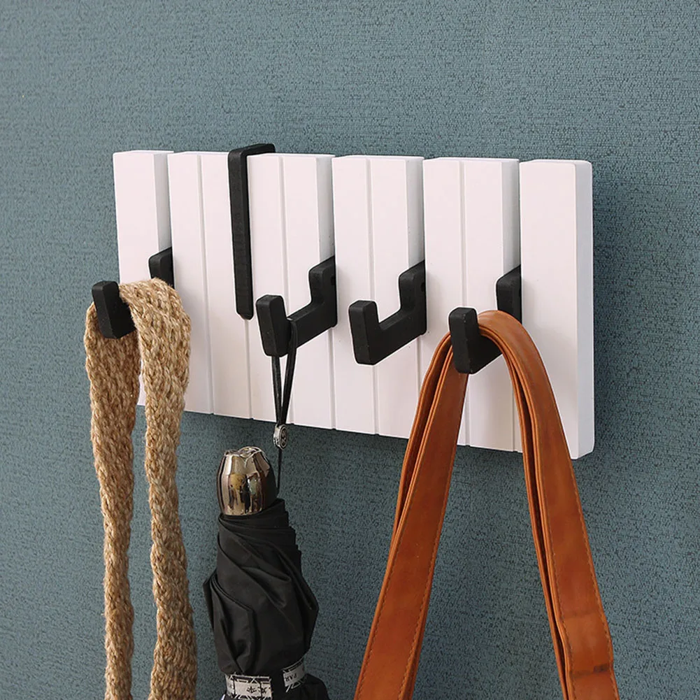 

Coat Hook Shelf Home Decoration Bedroom With Hardware Wall Mounted Handbag Storage Rack Door Back Hat Scarves Wooden Towel