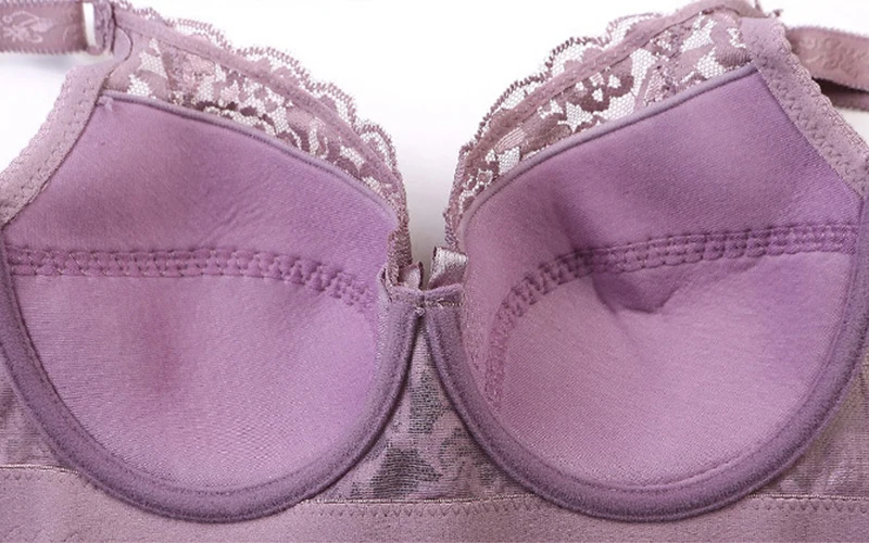 Xianqifen 40 90 46 нижнее белье Плюс большой размер на косточках Топ bh bralette кружевной сексуальный женский бюстгальтер нижнее белье Глубокий V бюстгальтер C D чашка