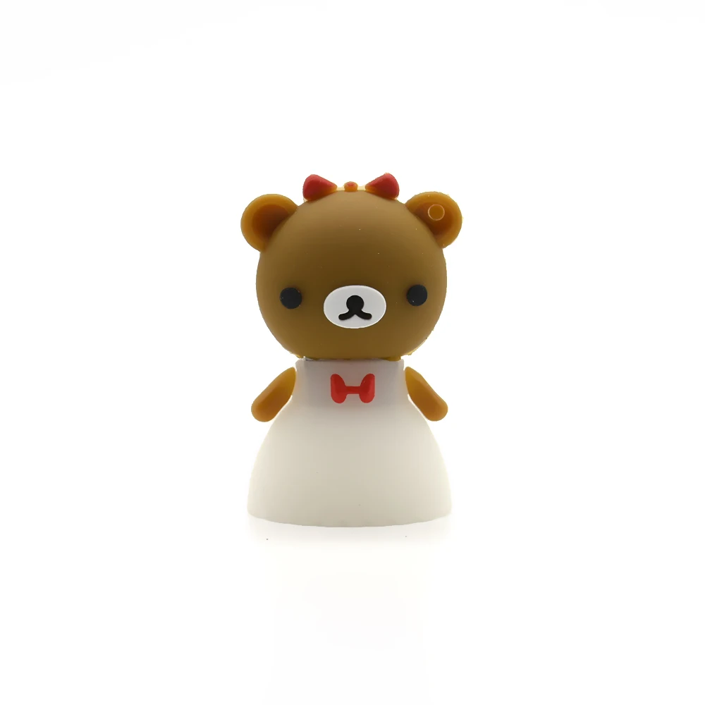Милый USB флэш-накопитель мультяшная Флэшка Свадебный Медведь U-диск для