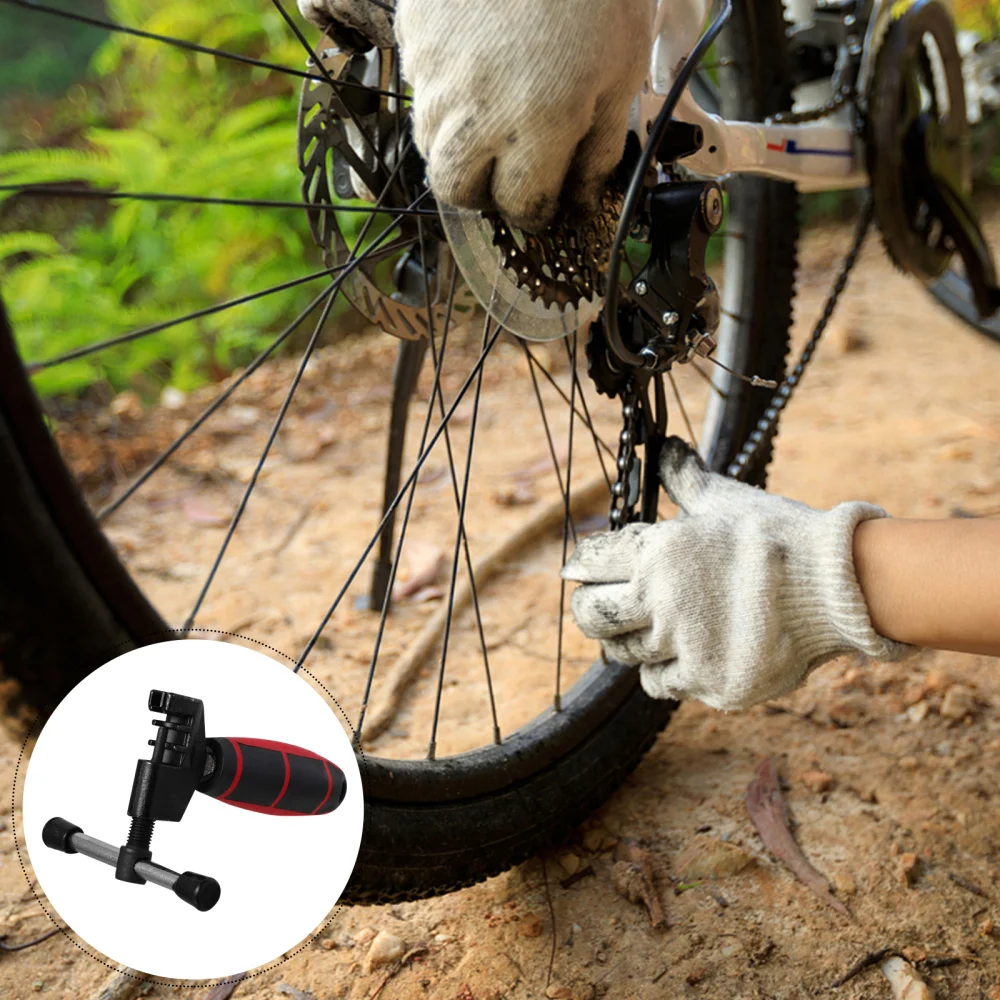 

2Pcs Chain Splitter Antislip Handle Bike Repair Tool Bike Chain Disassembly Tool