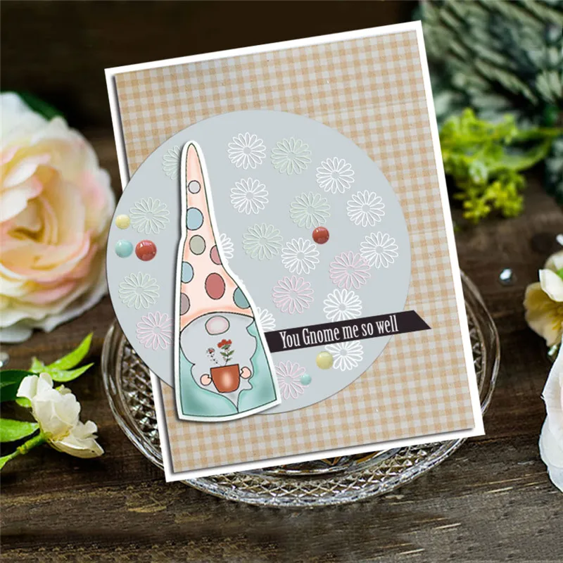

DIY Hand Account Crafts Transparent Silicone Seal Metal Knife Mold Set Decoration Embossing Scrapbook Photo Album Faceless Doll