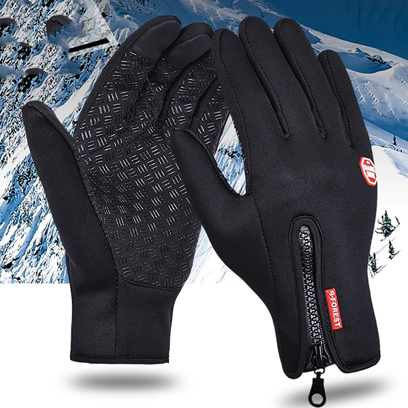 

Women Men M L XL Ski Gloves Snowboard Keep warm and windproof Gloves Winter Touch Screen Snow Windstopper Glove 3 colors